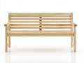 Banc de jardin - bois - 176x58x86 cm - beige - style épuré
