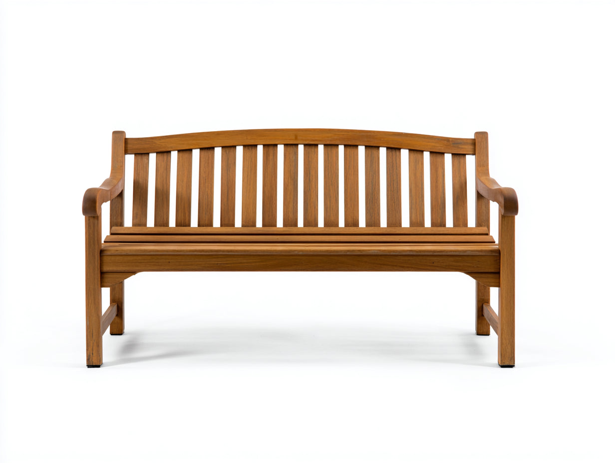 Banc de jardin - bois - 175x61x88 cm - marron - style traditionnel