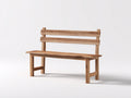 Banc de jardin - bois - 160x48x82 cm - marron - style rustique