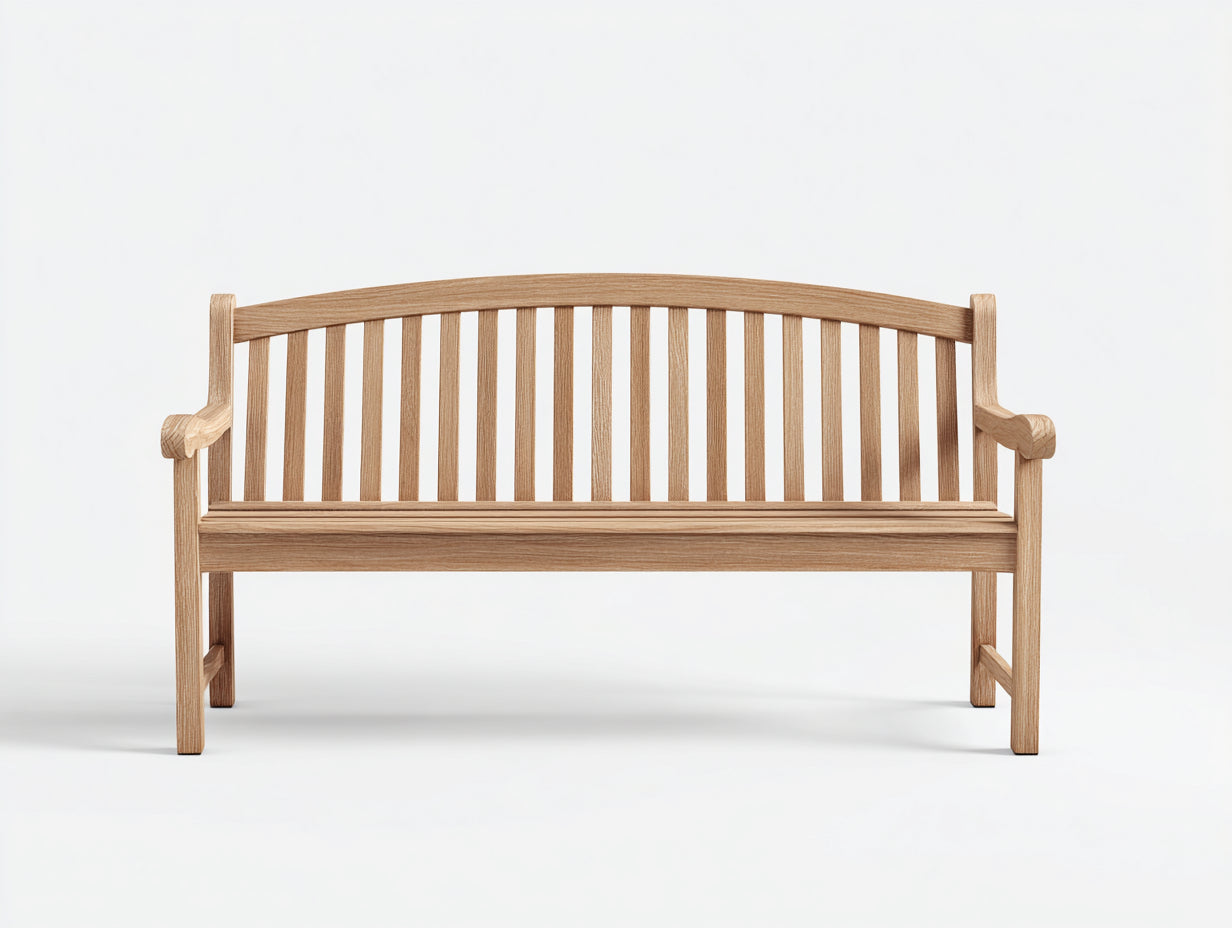Banc de jardin - Bois - 145x54x86 cm - Naturel - Classique