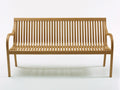 Banc de jardin - Bois - 166x61x82 cm - Naturel - Contemporain