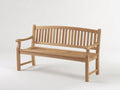 Banc de jardin - bois - 178x62x90 cm - beige - style classique