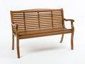 Banc de jardin - bois - 180x62x91 cm - marron - style classique