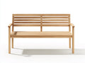 Banc de jardin - bois - 173x60x87 cm - beige - style minimaliste